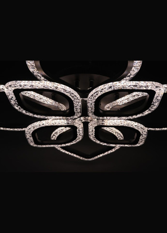 Люстра світлодіодна стельова LED світильник для квартири на стелю лед з пультом 25746 Чорний 10х53х71 см. Sunnysky (364766753)