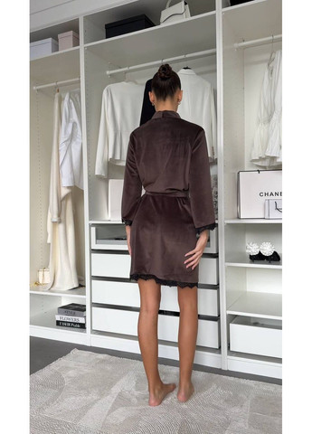 Халат женский домашний с кружевом Style Point (371656767)