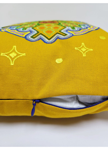 Подушка оберег Засеянное Поле горчичный котон (NF0581) Tiferet-NF (371772235)