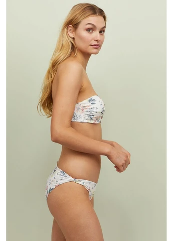 Молочные купальные трусики-плавки,молочный в узоры, H&M