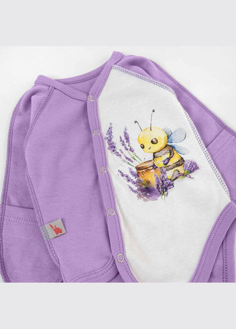 Боді з принтом бджілка для новонароджених Lavender Tunes (315893577)