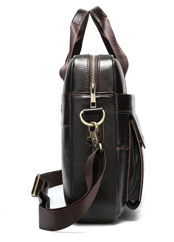 Сумка чоловіча шкіряна через плече під ноутбук 14750 Коричнева Vintage (302008898)