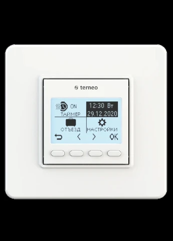 Комплект UDEN200 Белый теплый плинтус + Терморегулятор terneo pro (программированный) UDEN-S (307825263)