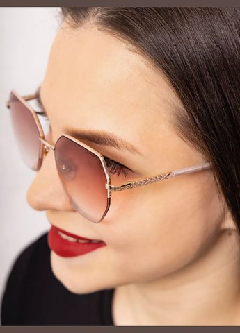 Тоновані окуляри для зору напівоправа для далі -1.25 пудра Seventy (334300002)