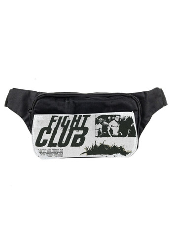 Сумка на пояс (через плече) бананка, фільм Бійцівський клуб #008 унісекс, 14*22 см, чорний No Brand (316120882)
