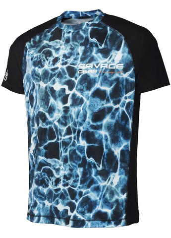 Комбінована футболка marine uv t-shirt sea blue Savage Gear
