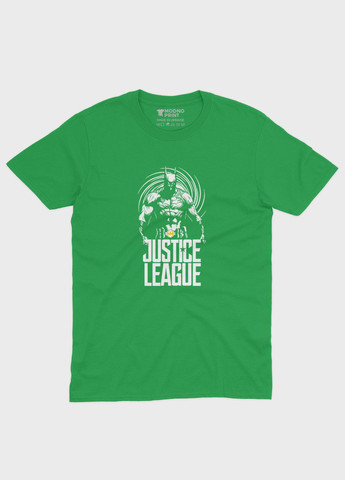 Зеленая демисезонная футболка для девочки с принтом супергероя - бэтмен (ts001-1-keg-006-003-013-g) Modno