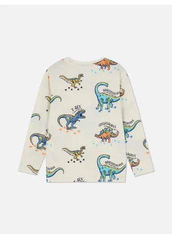 Лонгслив,молочный в узоры, Primark (364530959)