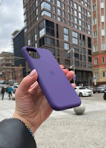 Чохол для iPhone 11 Pro Max фіолетовий Deep Purple Silicone Case силікон кейс No Brand (289754160)