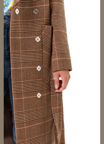 Кофейное демисезонное Пальто Асти корица(133) Emass