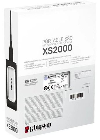 Диск портативный переносной SSD XS2000 500GB USB 3.2 Gen2 (2x2) Type-C Kingston (293945099)
