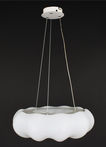 Люстра светодиодная подвесная LED светильник для квартиры на потолок лэд 27944 Белый 35-150х45х45 см. Sunnysky (364754118)