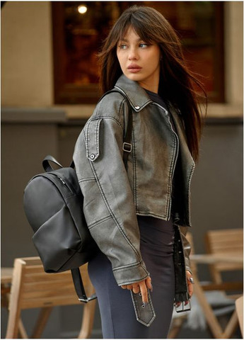 Рюкзак жіночий з екошкіри Este MB Чорний Sambag (301871127)