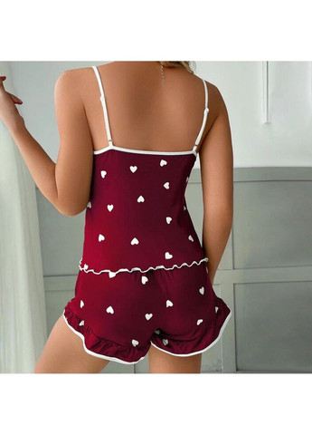 Комбінована всесезон піжама жіноча 14380 s бордова Fashion