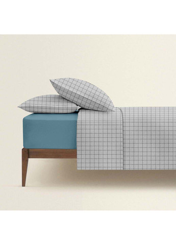 Семейная постель с простыней на резинке GREY GEOMETRY CS3 2х160х220 см Cosas (307475499)