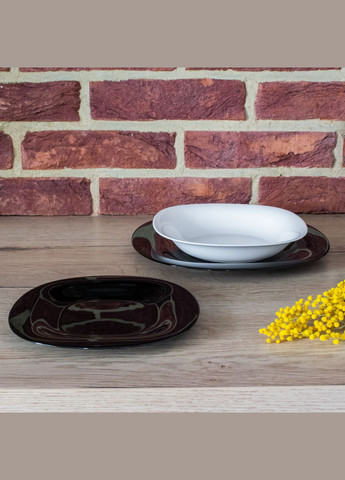 Сервиз столовый Carine Black/White из 18 предметов (N1479) Luminarc (334714054)