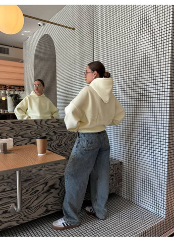 Жіноче худі оверсайз з вишивкою MonCher (362206350)