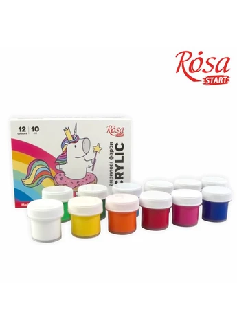 Набор акриловых красок Unicorn 12×10мл Rosa (386726717)