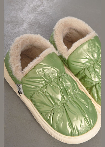 Капці домашні жіночі зеленого кольору Let's Shop (311503960)
