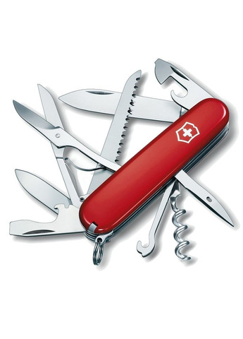 Подарунковий комплект Huntsman Red 1.3713 + тріскачка + біти + ліхтарик + чохол Victorinox (369344059)