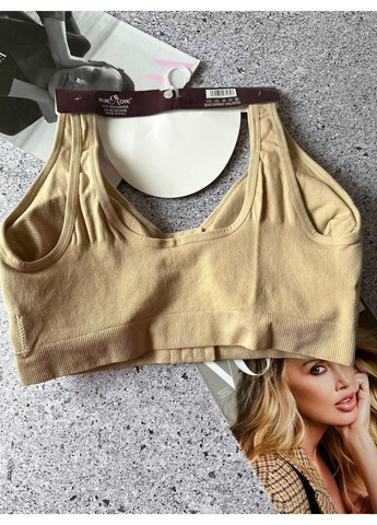 Безшовний топ батал великого розміру застібка спереду Blue Rose (323653051)