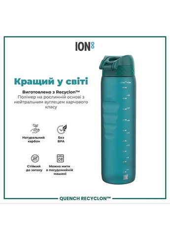 Пляшка для води 1000 мл. (ЕКО пляшка) BPA Free, Aqua ION8 (394717795)