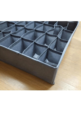 Комплект органайзерів з осередками для зберігання впорядкування білизни шкарпеток речей 4 види (478228-Prob) Темно-сірий Unbranded (303260250)