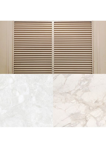 Кутовий вініловий фотофон 3D для зйомки, рейкова дерев’яна стіна, біла мармурова підлога, 50×50 см, №58411 PhotoVinyl (354378434)