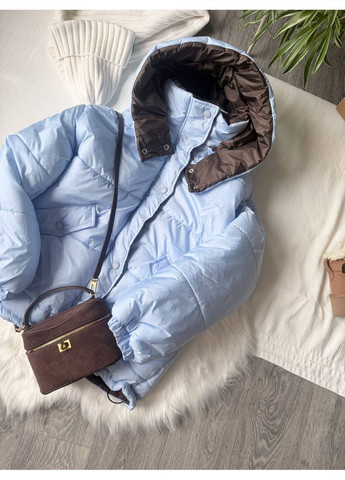 Голубая демисезонная куртка женская No Brand