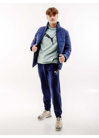 Синя демісезонна чоловіча куртка ess+ padded jacket синій Puma