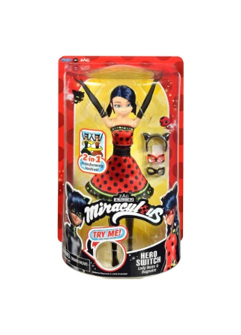 Интерактивная кукла пластик 26 см красная Miraculous (389078664)