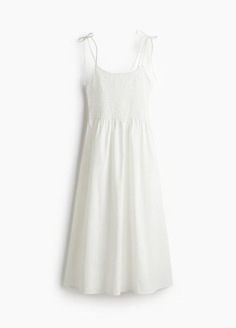 Білий сукня H&M однотонна