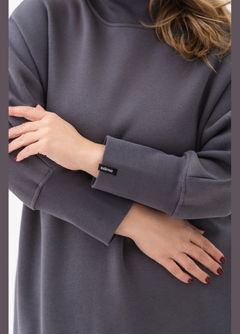 Серое платье brenda Garne однотонное