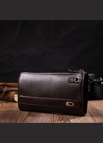 Практичный мужской клатч из натуральной кожи флотар 22051 Bond (298570765)