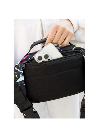 Женская сумка через плечо бананка Flex Pro принт "ABSTRACT" Sambag (331532775)