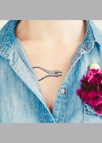 Наклейки - татуировки "Набор инструментов" by Fiona Richards, 8 штук Tattly (292132725)