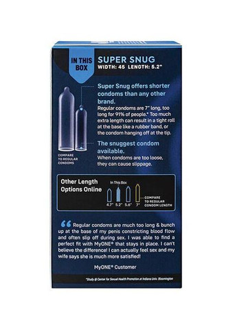 Презервативы MyONE Super Snug 10 шт, картонная коробка One (325478875)
