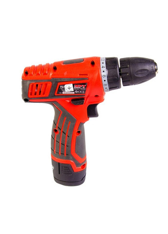 Дриль-шуруповерт акумуляторний 12 V Li-ion 1.5 Ач 0-600 об/хв 0-10 мм 1 АКБ. Red (MCDT1216.B1) MPT (340909452)