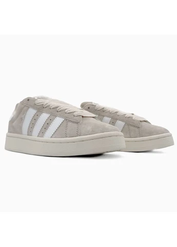 Белые демисезонные кроссовки мужские adidas campus beige/white адидас кампус белые No Brand
