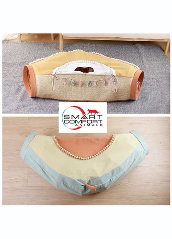 Домик для кота Smart Comfort Animals GX-95 оранжевый игровой домик для кошки, с секретным туннелем Smart Comfort System (292632179)