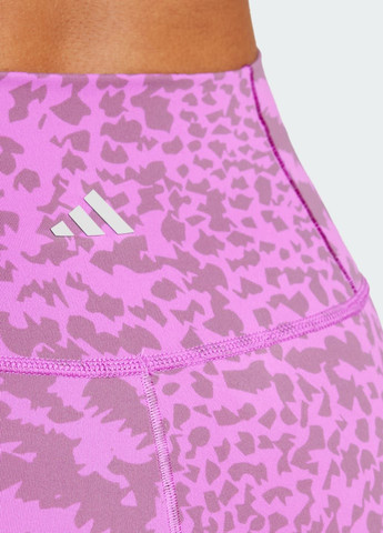 Фиолетовые демисезонные леггинсы all me allover print 7/8 adidas