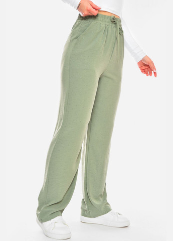 Штани жіночі зеленого кольору зі стразами Let's Shop (326488119)