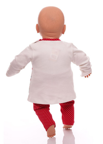 Червоний демісезонний туніка з лосинами для дівчинки трикотажний ромашки червоний 68 см (30726) BABYKROHA