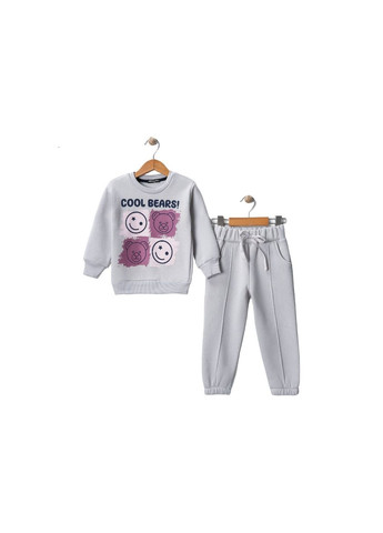 Сірий демісезонний дитячий утеплений костюм,, на 3,5,6 років Kids