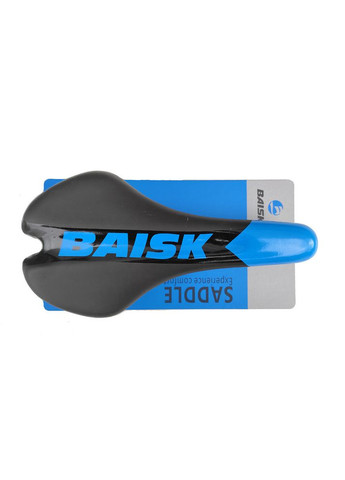 Седло велосипедное BAISK спортивное, узкое, черносинее (VR-10594) No Brand (307172171)
