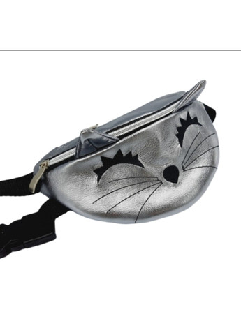Бананка детская сумка поясная кот серебро No Brand (294612204)