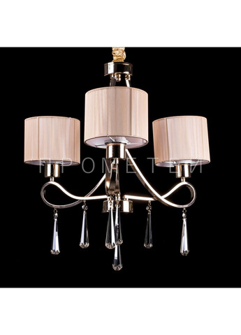 Классическая люстра на цепи с абажурами и хрустальными элементами. 1029/3/GAB No Brand (352229732)