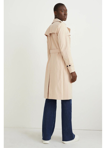 Бежевое демисезонное Тренч с поясом C&A