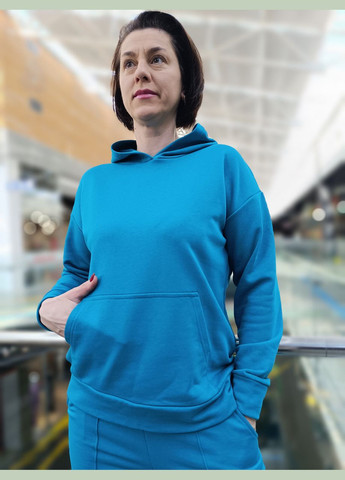 Женский худой бирюзовый цвет с капюшоном. 2 Льва (356505897)