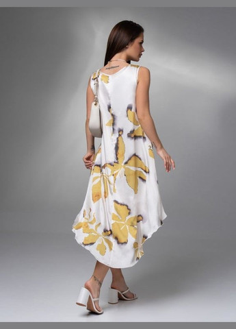 Белое повседневный платья ISSA PLUS с цветочным принтом